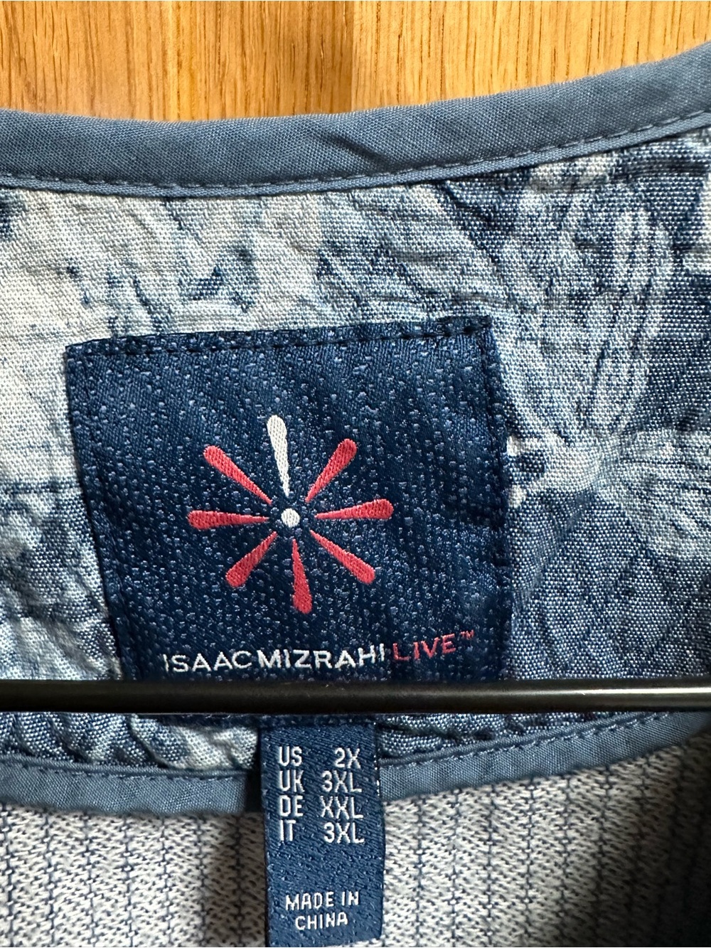 Isaac Mizrahi Live Blue Floral Quilted Snap-Front Jacket - Picture 2 of 5